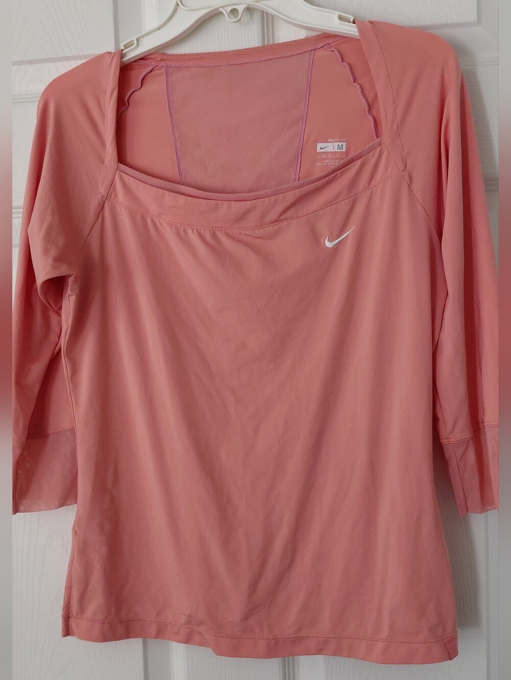 Nike Coral Pink Long-Sleeve Performance Tee